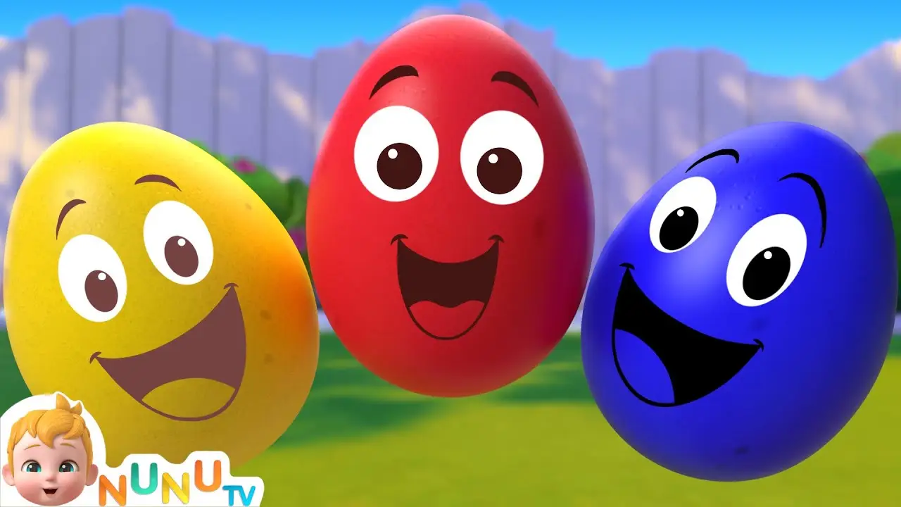 Easter Egg Song + More Color Song & Nursery Rhymes For Kids | NuNu Tv